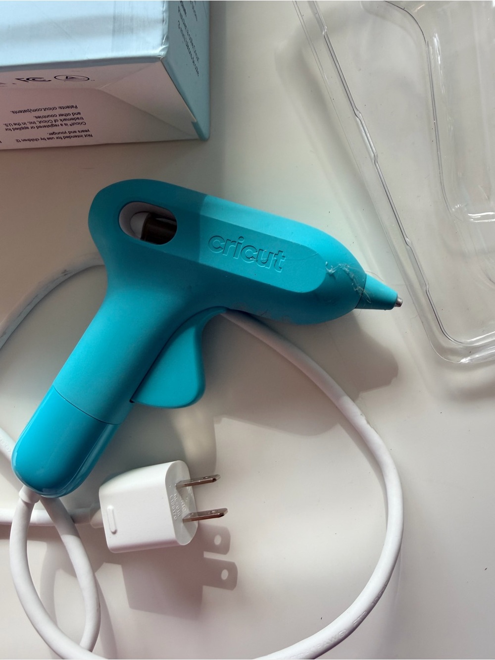 Cricut Mini Glue Gun Blue High Temp Craft Tool With Box - Picture 6 of 10